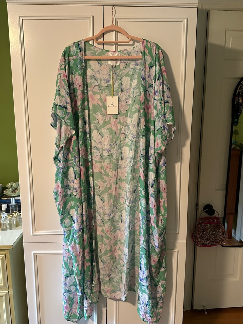 NWT Golden Siren Resortwear Kimono Size L from Hawaii